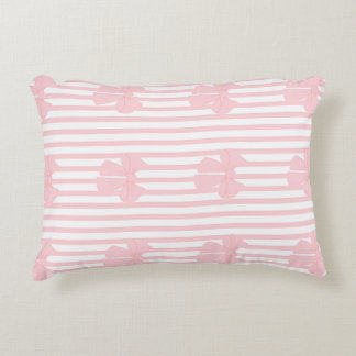Cute Pink Bow Pillow | Coquette Throw Pillow | Gir
