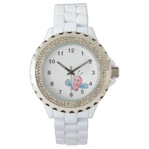 Cute Pink Bug Flying Insect Watch