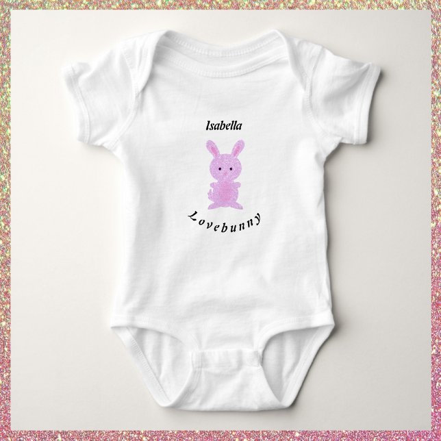 Cute Pink Bunny  Baby Bodysuit (Creator Uploaded)