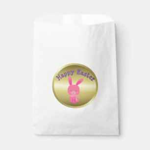 Cute Pink Bunny Easter Favour Bags