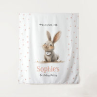 Cute Pink Bunny Kid's Birthday Party