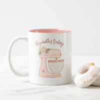 Cute Pink Business Bakery Mixer