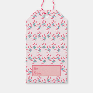 Cute Pink Candy Cane Pattern - Christmas Gift Tags