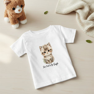 Cute pink cat baby T-Shirt