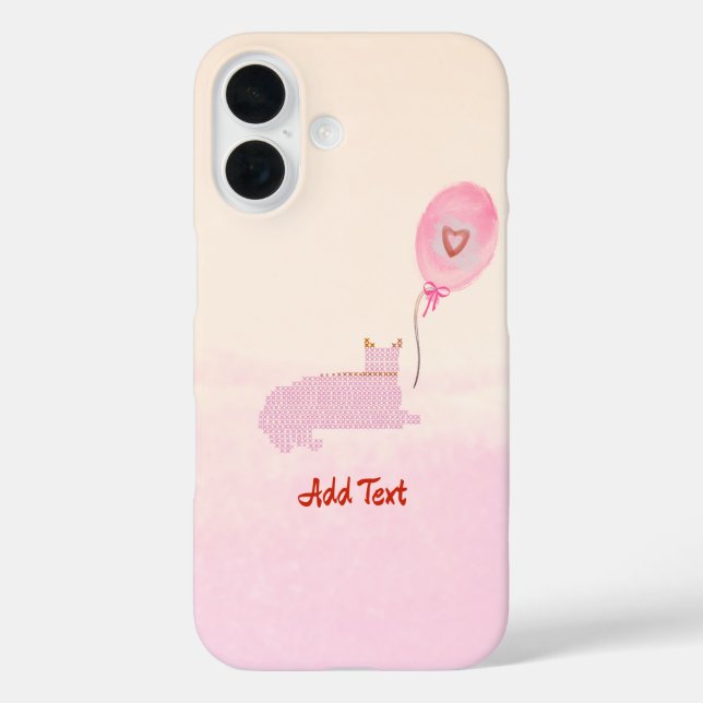 Cute Pink Cat Case-Mate iPhone Case (Back)
