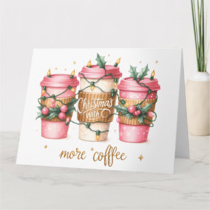Cute Pink Christmas Card