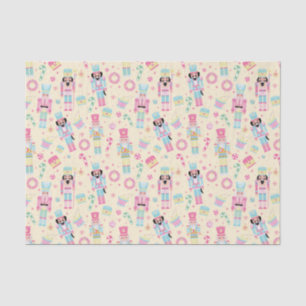 Cute Pink Christmas Nutcracker Ballet Tissue Paper
