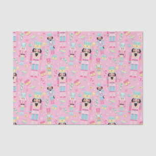 Cute Pink Christmas Nutcracker Ballet Tissue Paper