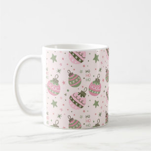 Cute Pink Christmas Ornament Mug