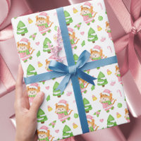 Cute Pink Christmas Tigers Kids