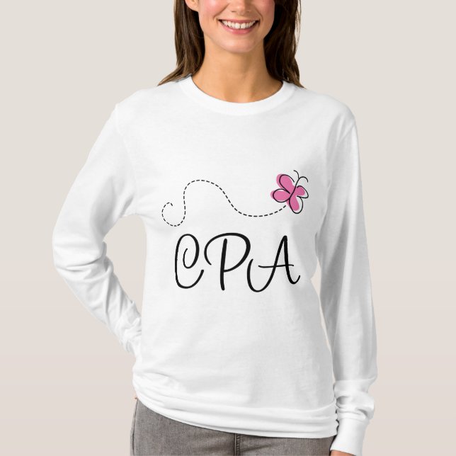Cute Pink CPA T-Shirt (Front)