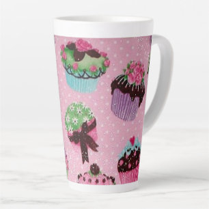 Cute Pink Cupcake Latte Mug