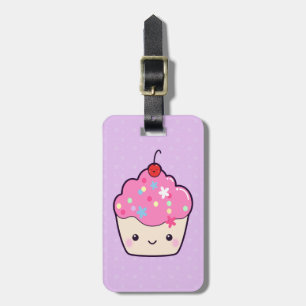 Cute Pink Cupcake Luggage Tag