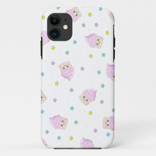 Cute pink cupcakes pattern Case-Mate iPhone case