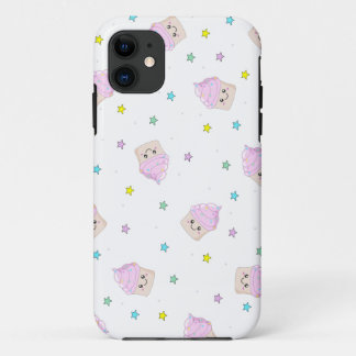 Cute pink cupcakes pattern Case-Mate iPhone case