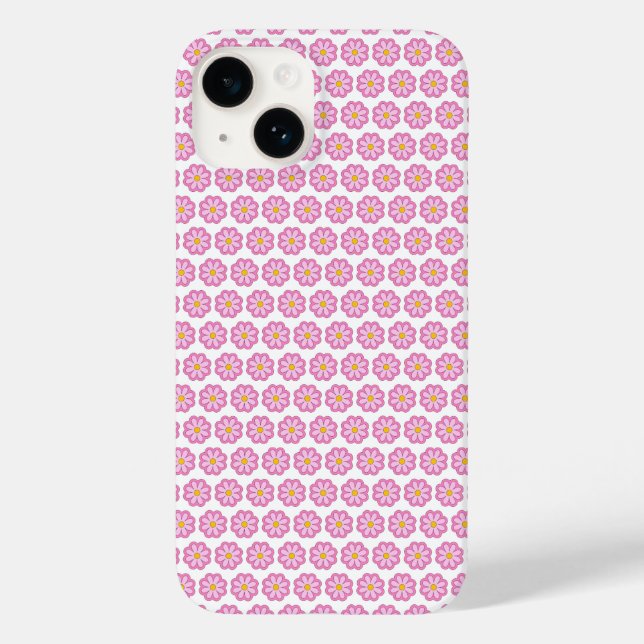 Cute Pink Daisy Flower Case-Mate iPhone Case (Back)
