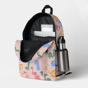 Cute Pink Dinosaur Girls Backpack