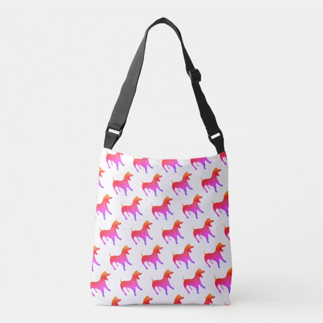 Cute Pink Dog  Tote Bag (Front)
