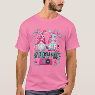 Cute Pink Donut Gnomes For Doughnut Party Birthday T-Shirt