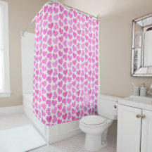 Cute Pink Doodled Heart Valentine's Day Monogram