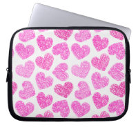 Cute Pink Doodled Heart Valentine's Day Pattern