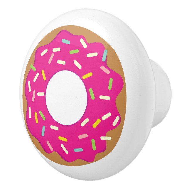 Cute pink doughnut door and drawer pull knobs (Right)