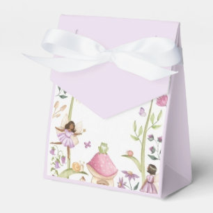 Cute Pink fairy Coquette primer cumpleaños Favour Box
