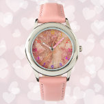 Cute Pink Fairy of Spring Fantasy Art<br><div class="desc">Fantasy Art meets adorable with this little girl's watch! Our Cute Pink Fairy of Spring has been featured on a new watch, perfect for any little girl who loves a touch of magic in her life. It's a wonderful feeling to see our art come to life on such a fun...</div>