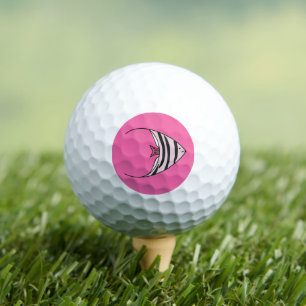 Cute pink fish golf balls