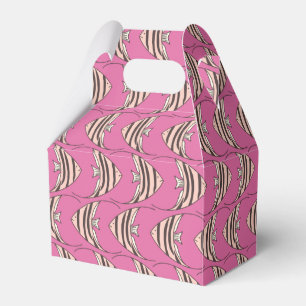 Cute pink fish pattern favour box
