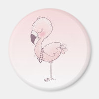 Cute Pink Flamingo Illustration