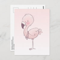 Cute Pink Flamingo Illustration