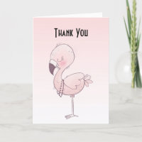 Cute Pink Flamingo Illustration