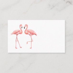 Cute Pink Flamingo Tropical Wedding Bridal Shower Place Card