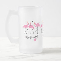Cute pink flamingos Premium Vector