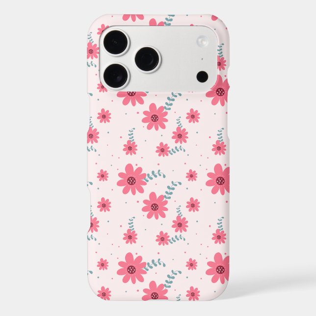 Cute Pink Floral Pattern | Daisy Flower Aesthetic  (Back)