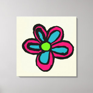 Cute Pink Flower Canvas Print