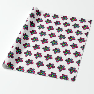 Cute Pink Flower Wrapping Paper