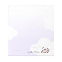 Cute Pink Flying Pig