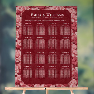 Cute Pink Gardenias Flower Countryside Wedding Acrylic Sign