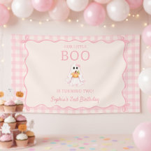 Cute Pink Ghost Halloween Birthday