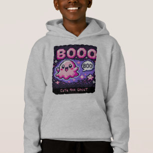 Cute Pink Ghost: Sweet and Spooky (boy hooded) 