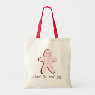 Cute Pink Gingerbread Baked In Sweet Joy Tote Bag