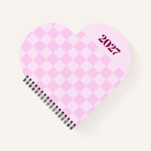 Cute Pink Gingham 2027 Weekly Planner