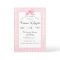 Cute Pink Gingham with Bow Baby Shower Invitation