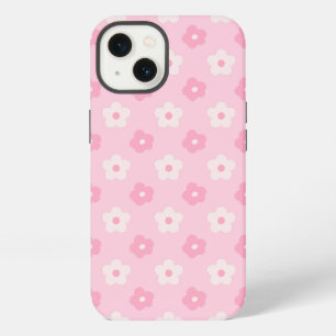 Cute Pink Girly Floral iPhone 13 Case