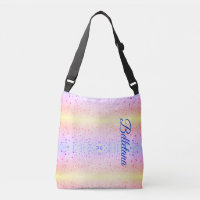 Cute Pink Gradient Water Droplets Name
