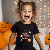 Cute Pink Halloween Birthday Party 