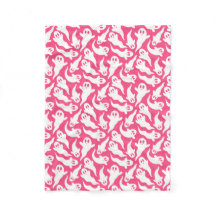 Cute Pink Halloween Ghost Pattern