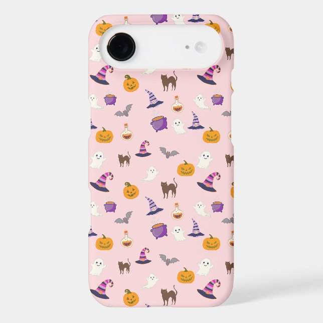 Cute Pink Halloween Seamless Pattern - Spooky (Back)